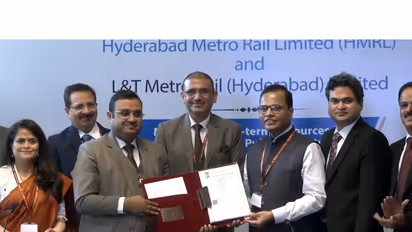 IRFC signs refinancing deal for Hyderabad Metro (Photo/ANI)