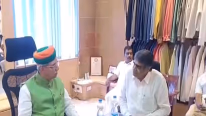Union Minister Arjun Ram Meghwal held discussions with local industrialists (Photo/ANI)