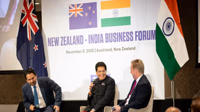Union Minister Piyush Goyal with Todd McClay, Minister for Trade of New Zealand (Photo: x/@PiyushGoyal)