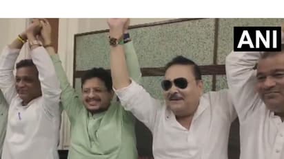 Madan Mitra with sunglasses (2nd from right) (Photo/ANI)