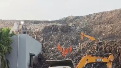 Earth movers deployed at building collapse site at Moshi (Photo/ANI)