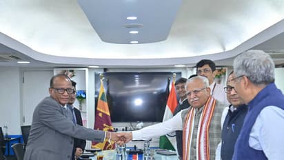 Union Minister Manohar Lal and Sri Lanka Minister Anura Karunathilake (Photo/X@MinOfPower)