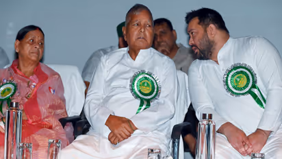 Rashtriya Janata Dal (RJD) Chief Lalu Prasad Yadav with Rabri Devi (File Photo/ANI)