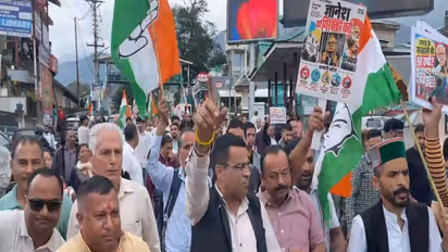 Himachal Pradesh Congress held statewide protests (Photo/ANI)