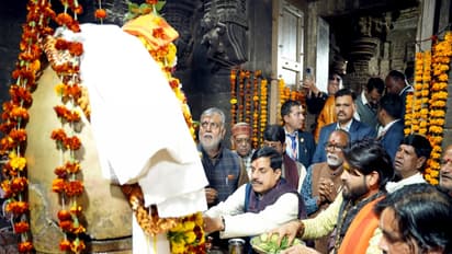 MP CM Mohan Yadav is offering prayers (Photo/DPR)