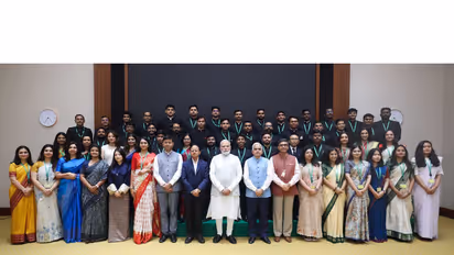 PM Modi Meets 2025-Batch IFS Officer Trainees in Delhi (Photo/X/@narendramodi)