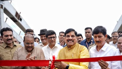 MP CM Mohan Yadav inaugurates the flyover (Photo/ X @CMMadhyaPradesh)