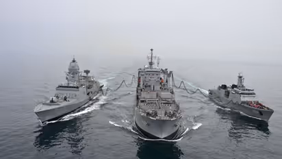 Visual from India–Sri Lanka bilateral maritime exercise SLINEX-26 (Photo/X/@indiannavy)