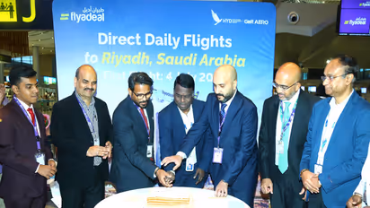 GMR Hyderabad International Airport welcomes flyadeal (Photo/ANI)