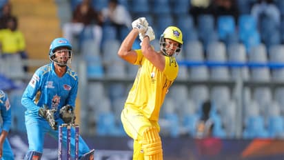 Arcs Andheri skipper Shivam Dube in action during T20 Mumbai League 2026 (Image: MCA/T20 Mumbai League)