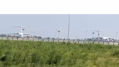 Russian transport planes arrive at Noida International Airport (Photo/ANI)