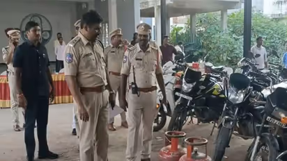 Meerpet Police conduct Cordon and Search Operation in Lenin Nagar, seize 26 two-wheelers and gas cylinders (Photo: Station House Officer, Meerpet PS, Hyderabad)