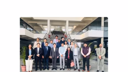 Japan Bank for International Cooperation Governor Nobumitsu Hayashi led delegation (Photo/PIB)