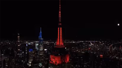 Empire State Building lit in FIFA 2026 host nations’ colours (Photo: X/ @CanadaNY)