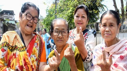 Voters show their inked fingers after casting their vote (File Photo/ANI)