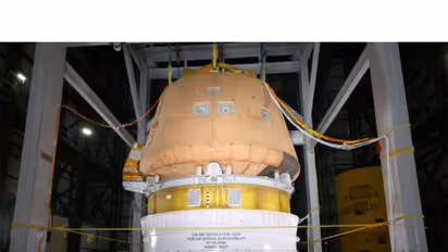 Crew Module (CM)-Service Module (SM) test setup (Photo/ ISRO)
