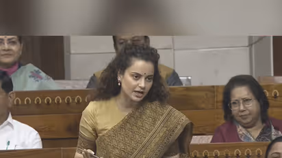 BJP MP Kangana Ranaut (Photo/ screengrab from Sansad TV)
