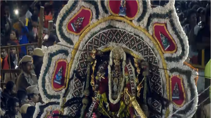 Concluding event of ten-day Dasara festival at Sri Mutharamman Temple (Photo/ANI)
