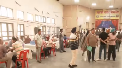 Visuals from a counting centre in Ajnala (Photo/ANI)