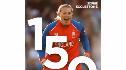 Sophie Ecclestone completes 150 T20I wickets (Photo: X/@englandcricket)