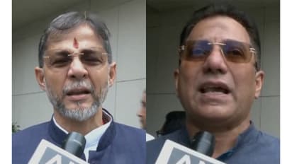 BJP MLA Diganta Kalita and Congress MLA Aminur Rashid Choudhury (Photo/ANI)