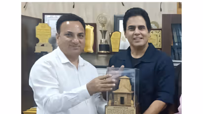Aman Verma at Uttarakhand Film Development Council Office (Image source: Uttarakhand Film Development Council office )