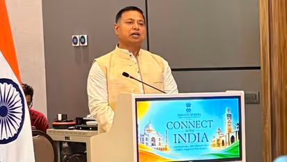 Ambassador of India to Morocco, Sanjay Rana (Photo/X/@indembrabat)