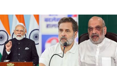 PM Modi, Rahul Gandhi & HM Amit Shah (File Photo/ANI)