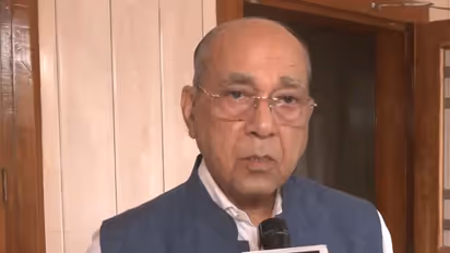 Chairman of the Ram Mandir Construction Committee, Nripendra Mishra (Photo/ANI)