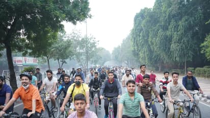 A visual from the Fit India Sundays on Cycle event. (Photo: SAI Media)