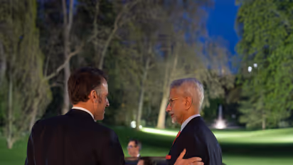 EAM Jaishankar meets French President Macron on sidelines of G7 Foreign Ministers’ Meeting (Photo/X/@DrSJaishankar)