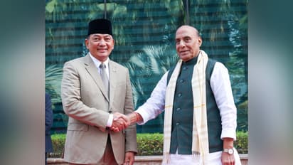 Union Defence Minister Rajnath Singh and Indonesian Defence Minister Sjafrie Sjamsoeddin (Photo: X@rajnathsingh)