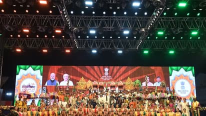 Visual from the Sarhadno Saad – Nutan Vav–Tharad programme (Photo/ANI)