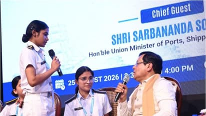 Sarbananda Sonowal at Sagar Samwad (Photo/Port Shipping & Waterways Ministry)