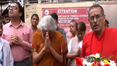 Union Finance Minister Nirmala Sitharaman visits Kamakhya Temple (Photo/ANI)