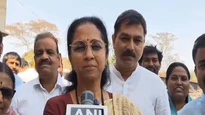 Nationalist Congress Party (Sharadchandra Pawar) leader Supriya Sule (Photo/ANI)