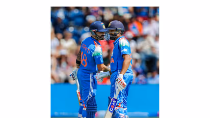 India's Rohit Sharma and Virat Kohli. (Photo/ANI)