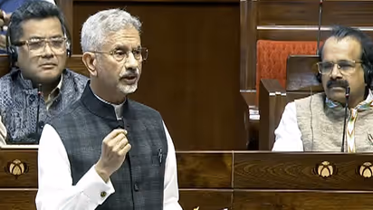 EAM Jaishankar speaks in Rajya Sabha during the ongoing winter session of Parliament (Photo/Sansad TV)