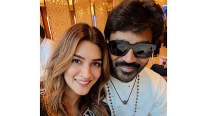 Kriti Sanon and Dhanush (Image source: Kriti's Instagram)