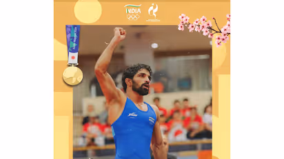 Indian wrestler Aman Sehrawat (Photo: X/ @WeAreTeamIndia)