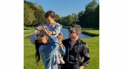 Priyanka Chopra, Nick Jonas with daughter Malti Marie (Photo/Instagram/@priyankachopra)