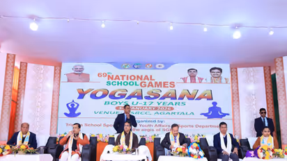 Tripura CM Manik Saha Inaugurates 69th National School Games (Photo/ANI)