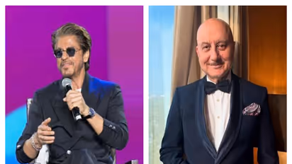 Shah Rukh Khan (File photo: ANI), Anupam Kher (Photo/Instagram@anupampkher)