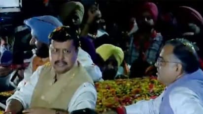BJP national president Nitin Nabin holds mega roadshow in Jalandhar (Photo/ANI)