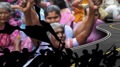 Nalgonda hamlet rejects Bathukamma sarees, protest for road