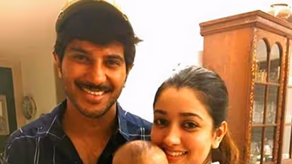 Amaal wishes Dulquer Salman happy b'day along with a picture of their little princess
