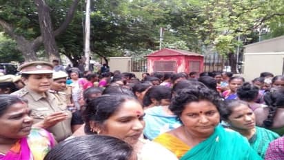 சிபிசிஎல் நிறுவனத்துக்கு கடும் எதிர்ப்பு – கமிஷனர் அலுவலகத்தை மீனவ பெண்கள் முற்றுகை