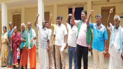 விவசாயிகளை மிரட்டி நிலங்கள் பறிப்பு - காற்றாலை பண்ணை உரிமையாளர்கள் எதிர்த்து விவசாயிகள் போராட்டம்...