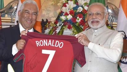 Portuguese PM treats Modi to special Gujarati veg lunch