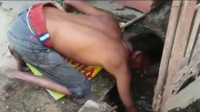 Man forced to clean sewage line by hand in Bengaluru